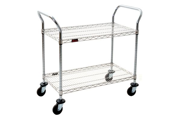 Chrome 2 Shelf Utility Cart