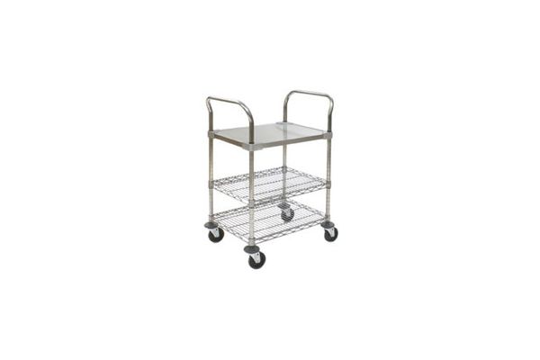 Ceanroom Utility Cart - Solid Shelf