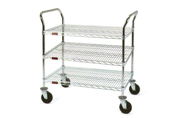 Stainless 3 Shelf Utility Cart