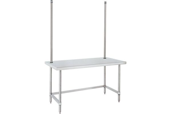 Metro HD Super Stainless Steel Worktables with Overhead