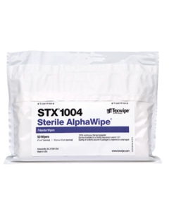 STX1004 Texwipe Sterile AlphaWipe 4"x4" polyester wipers