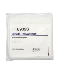 TX8932S TexVantage 12"x12" sterile polyester/cellulose wipers