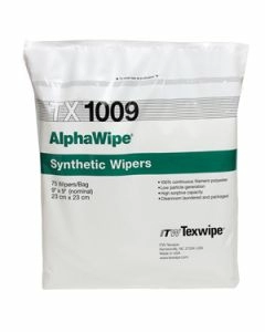 front view of TX1009 TexWipe AlphaWipe cleanroom wiper bag