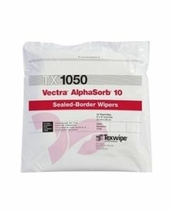 TX1050 Texwipe Vectra AlphaSorb 10 9"x9" Cleanroom Wipers