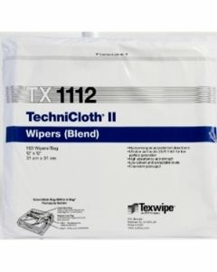 TX1112 Texwipe TechniCloth II 12"x12" Cleanroom Wipers