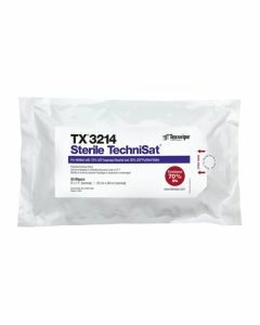 TX3214 Texwipe Sterile TechniSat 9"x11" Cleanroom Wipers 70% IPA