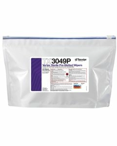 TX3049P Texwipe Sterile Vertex 9"x9" Cleanroom Wipers 70% IPA