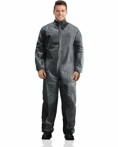 PolyPro Basic Protection Coverall w Elastic Wrists and Back (Grey)
