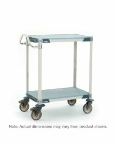 MetroMax i 2-Shelf and 3-Shelf Industrial Polymer Shelving Lab Utility Carts, Solid Top Shelf Mat