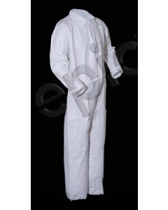 White Microporous Coverall