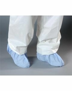 AlphaPro AquaTrak Shoe Covers with: Seamless Sole, Butterfly Style, Serged Seams