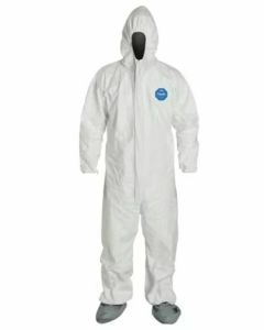 DuPont™ Tyvek® 400 Coverall W/ Attached Hood & Boots, Zipper Front, Elastic Wrist & Ankle