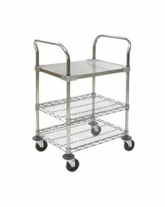 Ceanroom Utility Cart - Solid Shelf