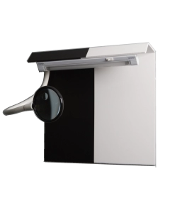 Flow Cleanrooms Black & White Visual Inspection Background - Wall-Hanging with Light & Magnifying Glass