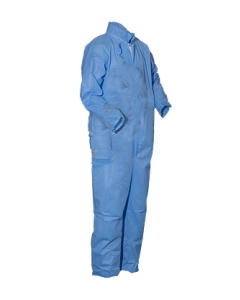 PolyPro Basic Protection Coverall w Elastic Wrists and Ankles (Blue)