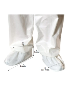 AlphaPro BarrierTech UltraGrip Shoe Covers with UltraGrip Sole, AntiSkid Serged Seams