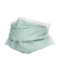 AlphaPro Critical Cover PFL, N-95 particulate respirator mask, teal stripe