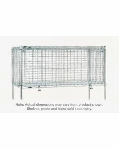Metro SECM2430NS Super Erecta Security Module, Stainless Steel, 24" x 30" x 20"