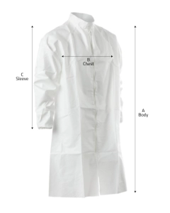 AlphaPro ComforTech Frocks with: Raglan Sleeve, Elastic Wrist, and Zip Close