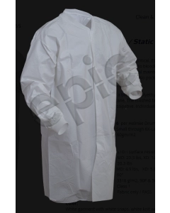 White Microporous Cleanroom Frock