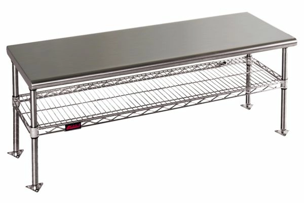 Gowning Benches with Standard Undershelf