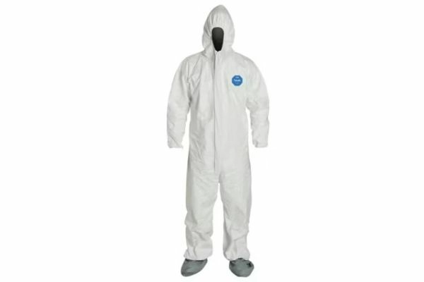 DuPont™ Tyvek® 400 Coverall W/ Attached Hood & Boots, Zipper Front, Elastic Wrist & Ankle
