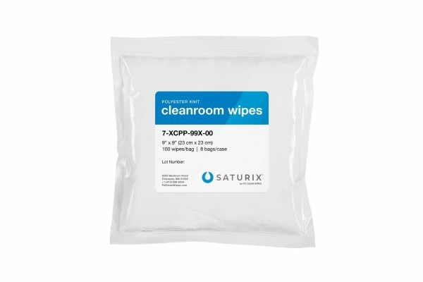 FG Clean Wipes Heavyweight Wiper: 9x9 Laundered, two layer 100% continuous filament polyester fiber, ultrasonic welded, sealed laser cut edges