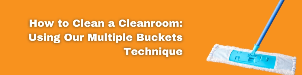 blue cleanroom mop
